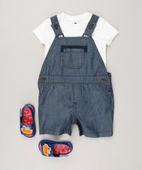 Conjunto-Infantil-de-Jardineira-Jeans-Azul-Escuro---Body-Manga-Curta-em-Algodao---Sustentavel--Off-White-9114245-Off_White_3