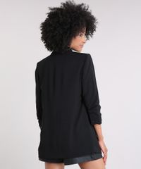Blazer-Feminino-Longo-Boyfriend-com-Franzido-na-Manga-Preto-9089552-Preto_2