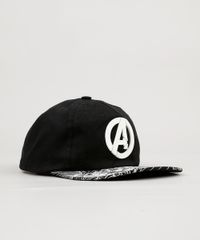 Bone-Infantil-Os-Vingadores-Aba-Reta-Preto-9130491-Preto_2