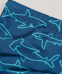 Sunga-Infantil-Boxer-Estampada-de-Tubaroes-com-Protecao-UV50--Azul-Marinho-9228577-Azul_Marinho_3