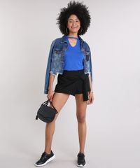 Blusa-Feminina-Choker-Basica-Manga-Curta-Decote-Redondo-Azul-Royal-8625969-Azul_Royal_3