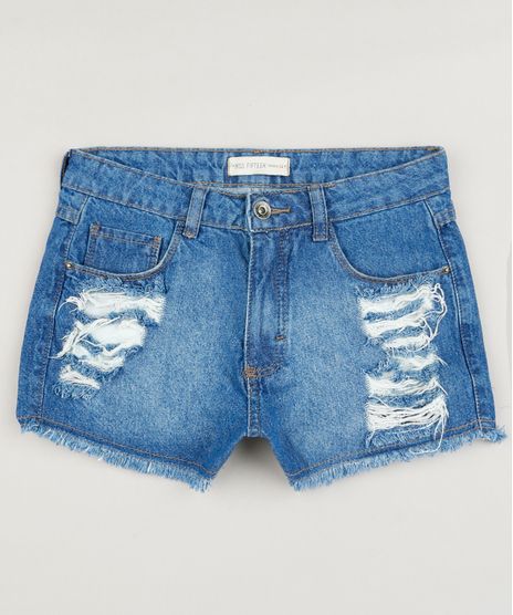 Short-Jeans-Infantil-Destroyed-Barra-Desfiada-Azul-Medio-8555581-Azul_Medio_1