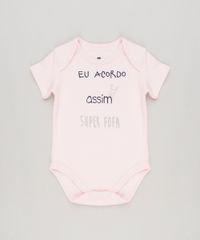 Body-Infantil--Eu-Acordo-Assim-Super-Fofa--Manga-Curta-Decote-Redondo-Rosa-Claro-9229347-Rosa_Claro_1
