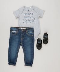 Body-Infantil--Comer-Dormir-Repetir--Manga-Curta-Decote-Redondo-Cinza-Mescla-9229348-Cinza_Mescla_3
