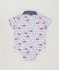 Body-Polo-Infantil-Estampado-de-Carros-com-Bolso-Manga-Curta-em-Algodao---Sustentavel-Cinza-Mescla-9118898-Cinza_Mescla_2