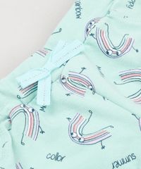 Short-Infantil-Balone-Estampado-de-Arco-Iris-em-Algodao---Sustentavel-Verde-Claro-9230726-Verde_Claro_4
