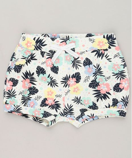 Short-Infantil-Balone-Estampado-Floral-em-Algodao---Sustentavel-Off-White-9230725-Off_White_1