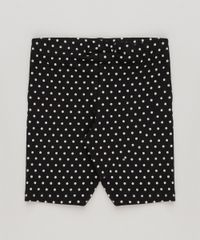 Bermuda-Infantil-Estampada-de-Poa-em-Algodao---Sustentavel-Preta-9231830-Preto_2