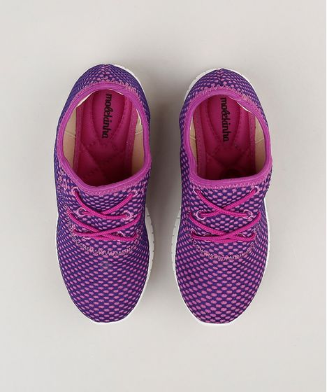tenis infantil roxo