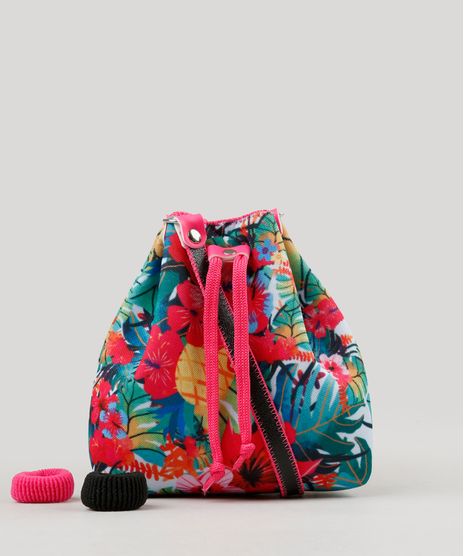 Bolsa-Infantil-Estampada-Floral---Elastico-de-Cabelo-Preta-9126683-Preto_1