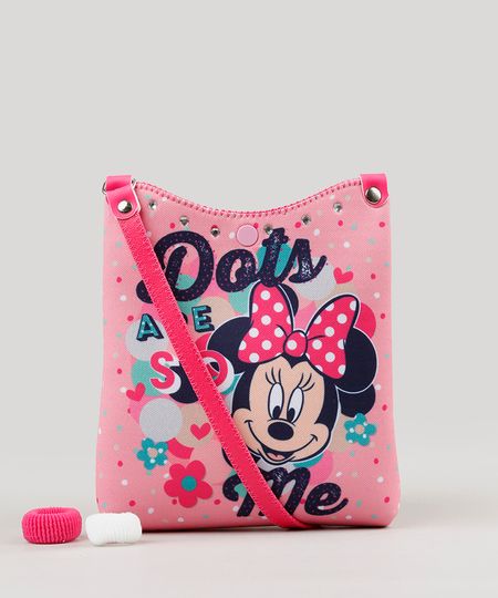 Bolsa-Estampada-Minnie-com-Strass---Elastico-de-Cabelo-Rosa-9126692-Rosa_1