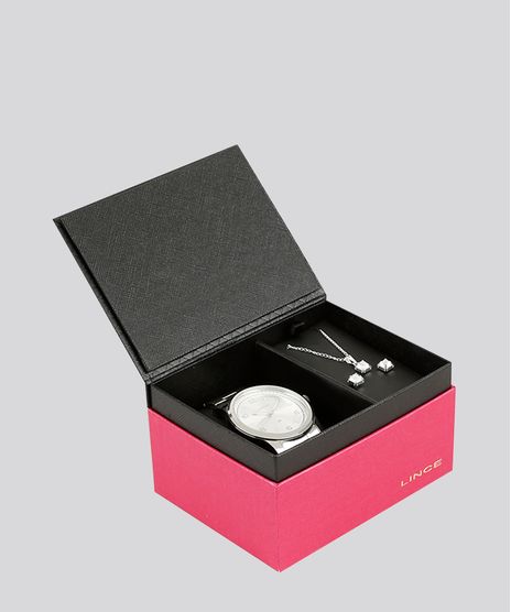 Kit-de-Relogio-Analogico-Lince-Feminino---Colar---Brinco-em-Strass---LRMJ066L-KF69S2SX-Prateado-9246104-Prateado_1