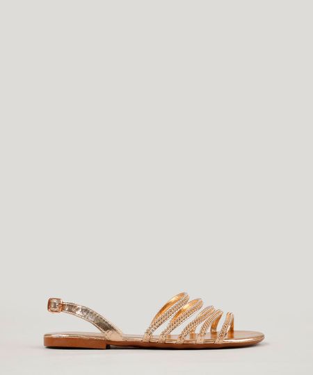 Rasteira-Feminina-Metalizada-com-Tiras-Rose-9240708-Rose_1