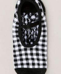 Meia-Sapatilha-Feminina-Estampada-Xadrez-Preta-9146570-Preto_5