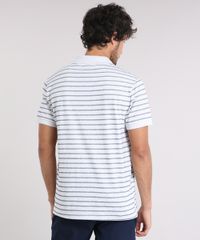 Polo-Masculina-Listrada-Manga-Curta-em-Algodao---Sustentavel-Cinza-Mescla-Claro-9209745-Cinza_Mescla_Claro_2