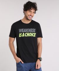 Camiseta-Masculina-Esportiva-Ace--Weakness-is-a-Choice--Manga-Curta-Gola-Careca-Preta-9190239-Preto_1