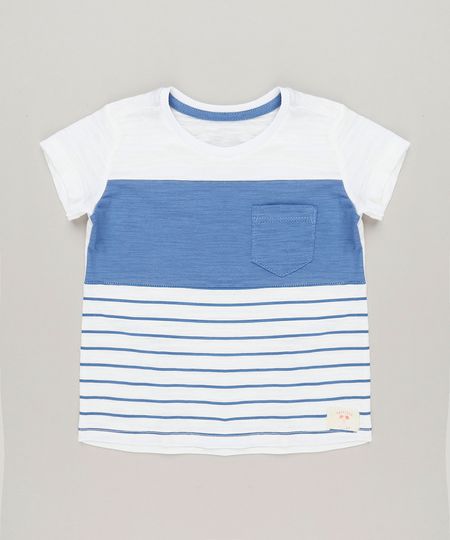 Camiseta-Infantil-com-Listras-e-Bolso-Manga-Curta-Gola-Careca-Off-White-9224566-Off_White_1