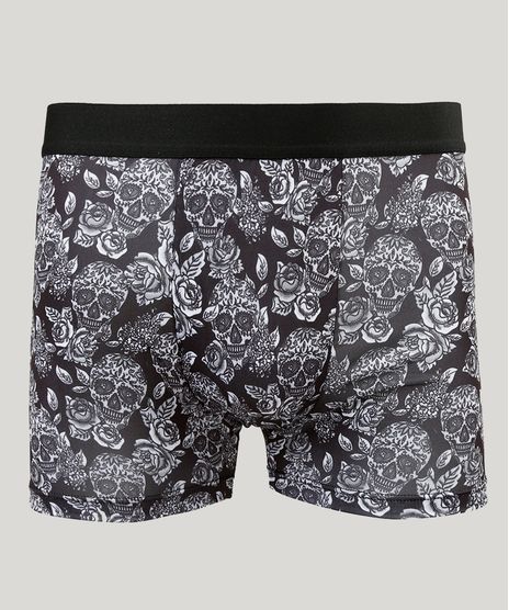 Cueca-Masculina-Boxer-Estampada-de-Caveiras-Preta-9232932-Preto_1