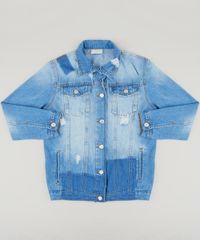 Jaqueta-Jeans-Infantil-com-Bolsos-e-Puidos-Azul-Claro-9217173-Azul_Claro_1