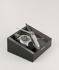 Kit-de-Relogio-Analogico-Seculus-Masculino---Canivete---23611G0SVNI1KA-Preto-9252320-Preto_1