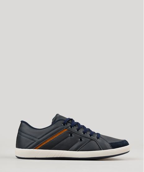 Sapatenis-Masculino-Ollie-com-Recortes-e-Microfuros-Azul-Marinho-9220654-Azul_Marinho_1