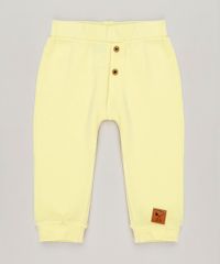 Calca-Infantil-Snoopy-com-Botoes-Amarelo-Claro-9242528-Amarelo_Claro_1