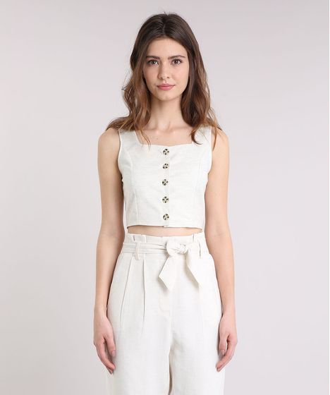 conjunto feminino linho