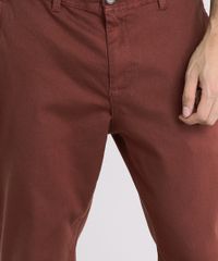 Calca-Masculina-Chino-Slim-com-Bolsos-Laranja-Escuro-9203006-Laranja_Escuro_4