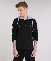 Camisa-Masculina-com-Capuz-Removivel-em-Moletom-Manga-Longa-Preta-9216367-Preto_1