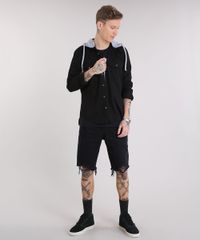 Camisa-Masculina-com-Capuz-Removivel-em-Moletom-Manga-Longa-Preta-9216367-Preto_3