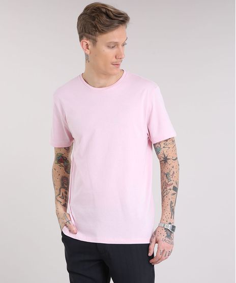 Camiseta-Masculina-Basica-Manga-Curta-Gola-Careca-Rosa-Claro-8655542-Rosa_Claro_1