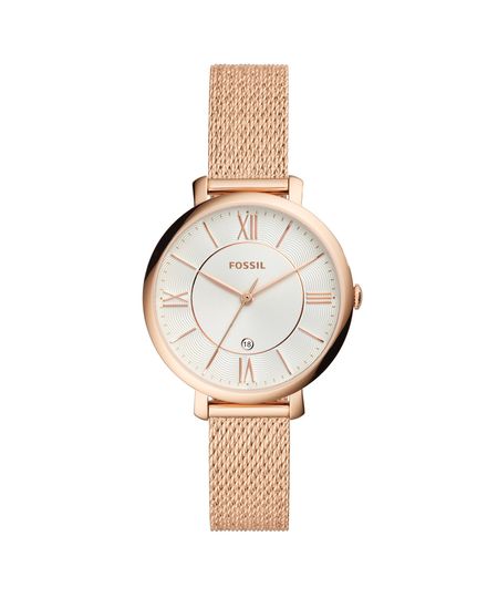 Relógio Fossil Feminino Ladies Jacqueline Rosé - ES4352/1DN Menor preço em Relógio Fossil Feminino Ladies Jacqueline Rosé - ES4352/1DN