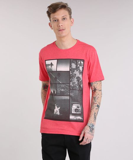 Camiseta-Masculina-com-Estampa-de-Fotos-Manga-Curta-Gola-Careca-Vermelha-9236044-Vermelho_1