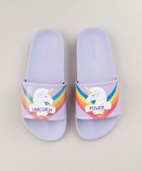 Chinelo-Slide-Infantil-Zaxy-Unicornio-com-Glitter-Lilas-9232450-Lilas_1