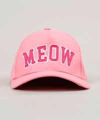 Bone-Infantil--Meow--Aba-Curva-Rosa-9130416-Rosa_1