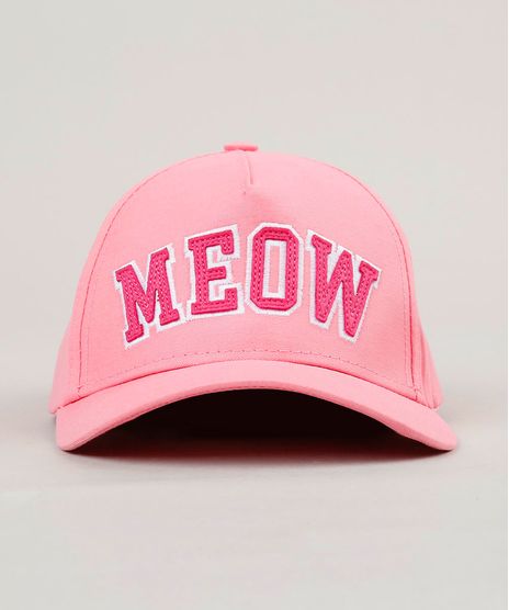 Bone-Infantil--Meow--Aba-Curva-Rosa-9130416-Rosa_1