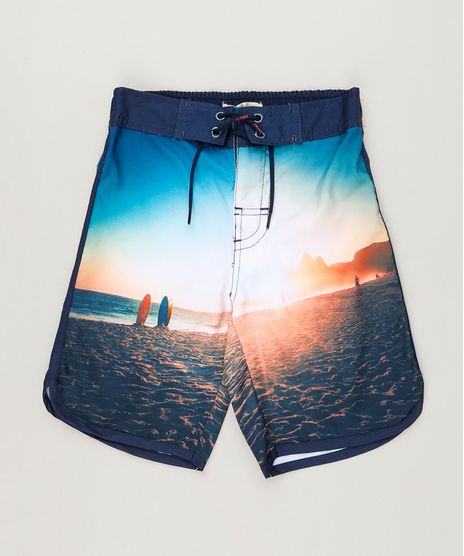 Bermuda-Surf-Infantil-com-Cordao-Estampada-de-Praia-Azul-Marinho-9191769-Azul_Marinho_1