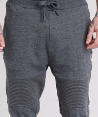 Calca-Masculina-Jogger-em-Moletom-Cinza-Mescla-Escuro-9114899-Cinza_Mescla_Escuro_4