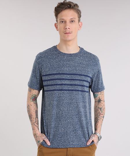 Camiseta-Masculina-Mescla-com-Listras-Manga-Curta-Gola-Careca-Azul-9228396-Azul_1 Camiseta-Masculina-Mescla-com-Listras-Manga-Curta-Gola-Careca-Azul-9228396-Azul_1