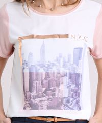 Blusa-Feminina-Acetinada-com-Estampa--N--Y--C---Manga-Curta-Decote-Redondo-Rose-9228092-Rose_4
