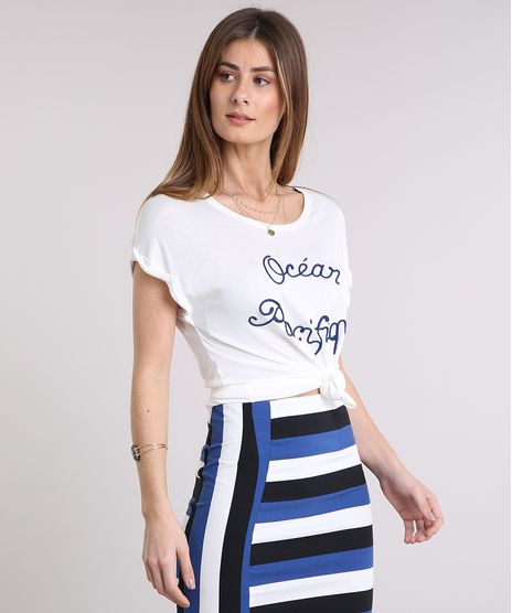 Blusa-Feminina--Ocean-Pacifique--Manga-Curta-Decote-Redondo-Off-White-9227665-Off_White_1