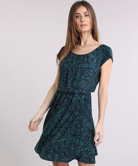Vestido-Feminino-Estampado-de-Folhagem-Curto-Manga-Curta-Decote-Redondo-Verde-9229949-Verde_1 Vestido-Feminino-Estampado-de-Folhagem-Curto-Manga-Curta-Decote-Redondo-Verde-9229949-Verde_1