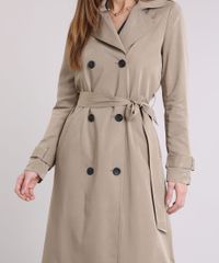 Casaco-Feminino-Trench-Coat-com-Faixa-para-Amarrar-Kaki-9089305-Kaki_4