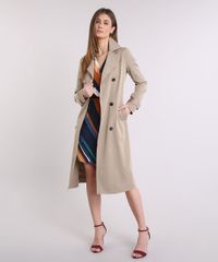 Casaco-Feminino-Trench-Coat-com-Faixa-para-Amarrar-Kaki-9089305-Kaki_5