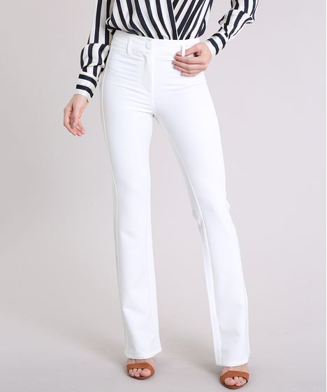 calça off white flare