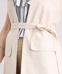 Colete-Feminino-Longo-em-Linho-com-Bolsos-e-Faixa-Bege-9088952-Bege_4