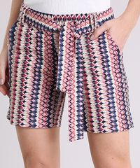 Short-Feminino-em-Linho-Estampado-com-Faixa-Rosa-9112213-Rosa_4
