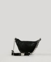 Pochete-Feminina-com-Corrente-Preta-9104487-Preto_3