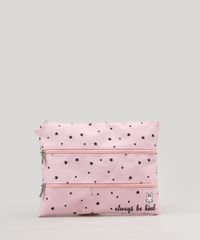 Necessaire-Feminina-Estampada-de-Coelhos-e-Estrelas-Rose-9236881-Rose_1