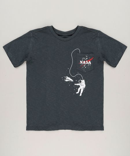 Camiseta-Infantil-Espacial-Astronauta-Manga-Curta-Gola-Careca-Chumbo-9227400-Chumbo_1